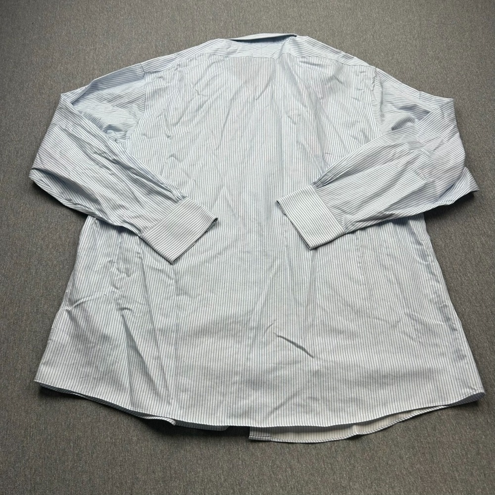 Brooks Brothers Regent Fit Button Up Long Sleeve Dress Shirt Mens 17.5-4/5 Blue - Picture 11 of 13